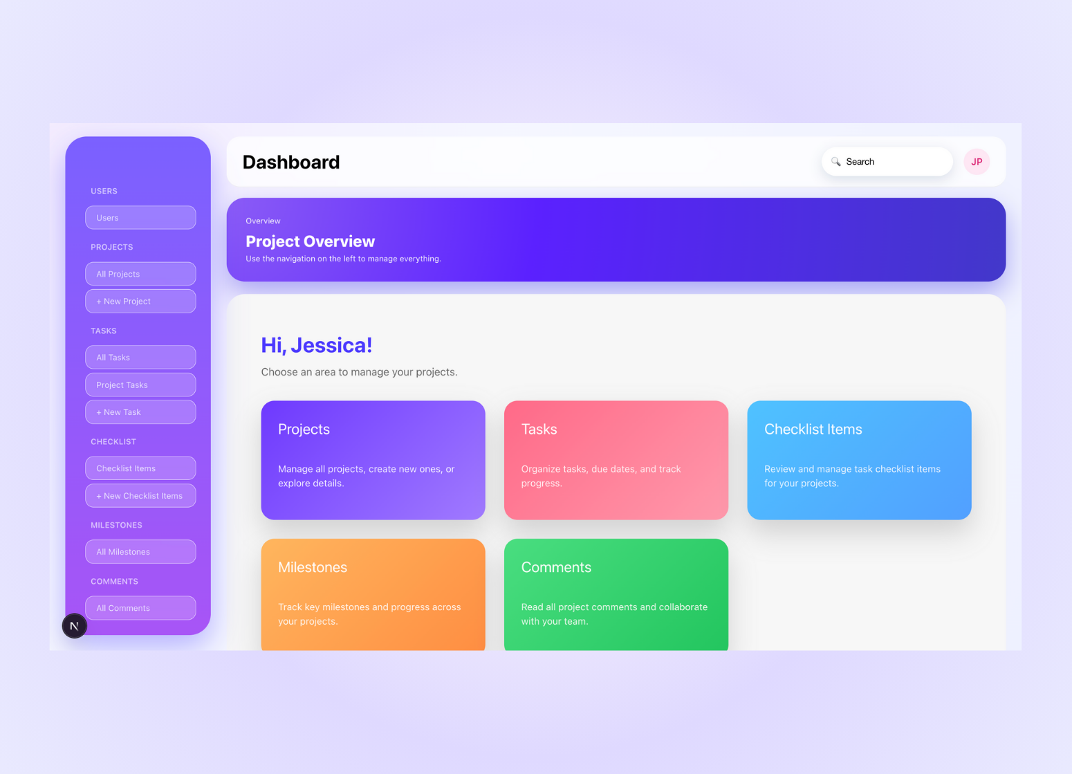 Next.js Web App preview